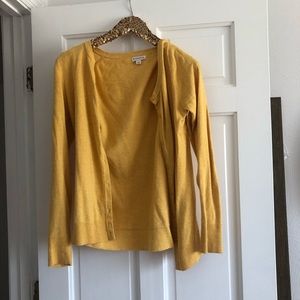 Cardigan mustard yellow